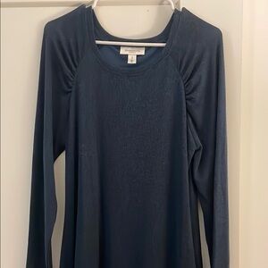Dark Blue Long Sleeve dress- maternity
